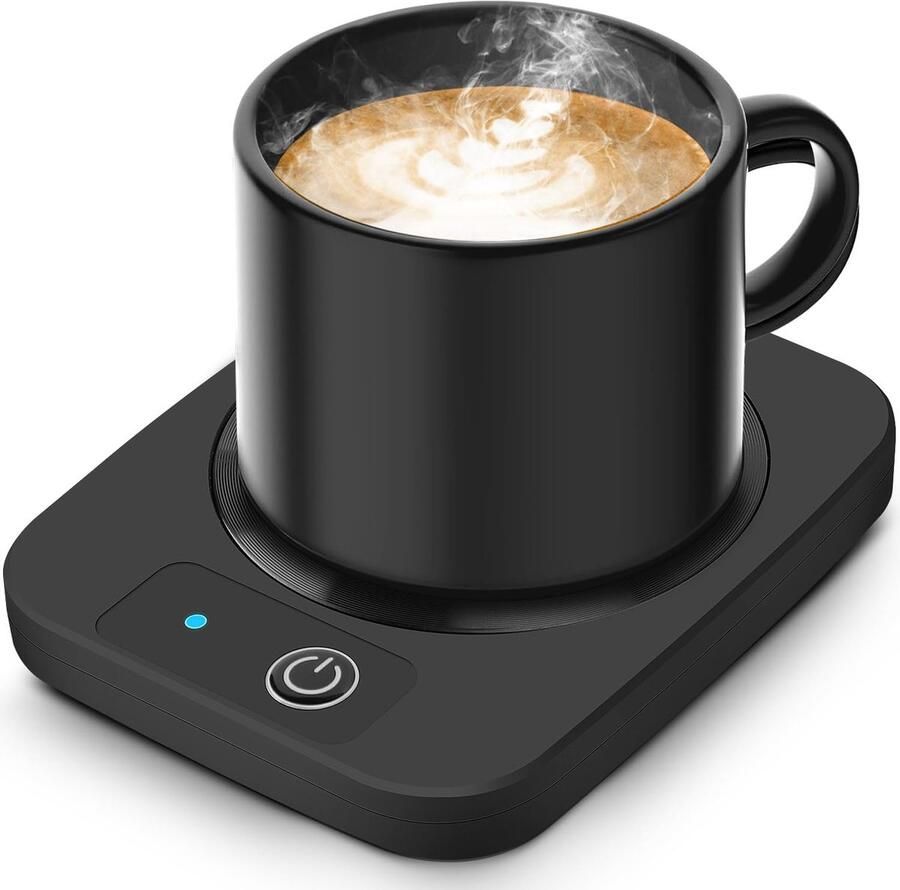 Dailygoods- Koffiekopverwarmer Slimme Warmhoudplaat Elektrische Kopjeswarmer Drankverwarmer voor Cacao Melk Hittebestendig Temperatuurregeling 55 °C Geschikt voor Glazen Roestvrijstalen Keramische Mokken Bekerwarmer