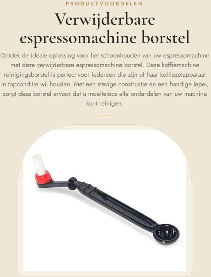 Solidchoice- Koffiemachine Borstel Verwijderbaar Koffiemachine Reinigingsborstel Groep Hoofd Borstel Zwart Duurzaam Nylon Eenvoudig Schoonmaken Koffieborstel