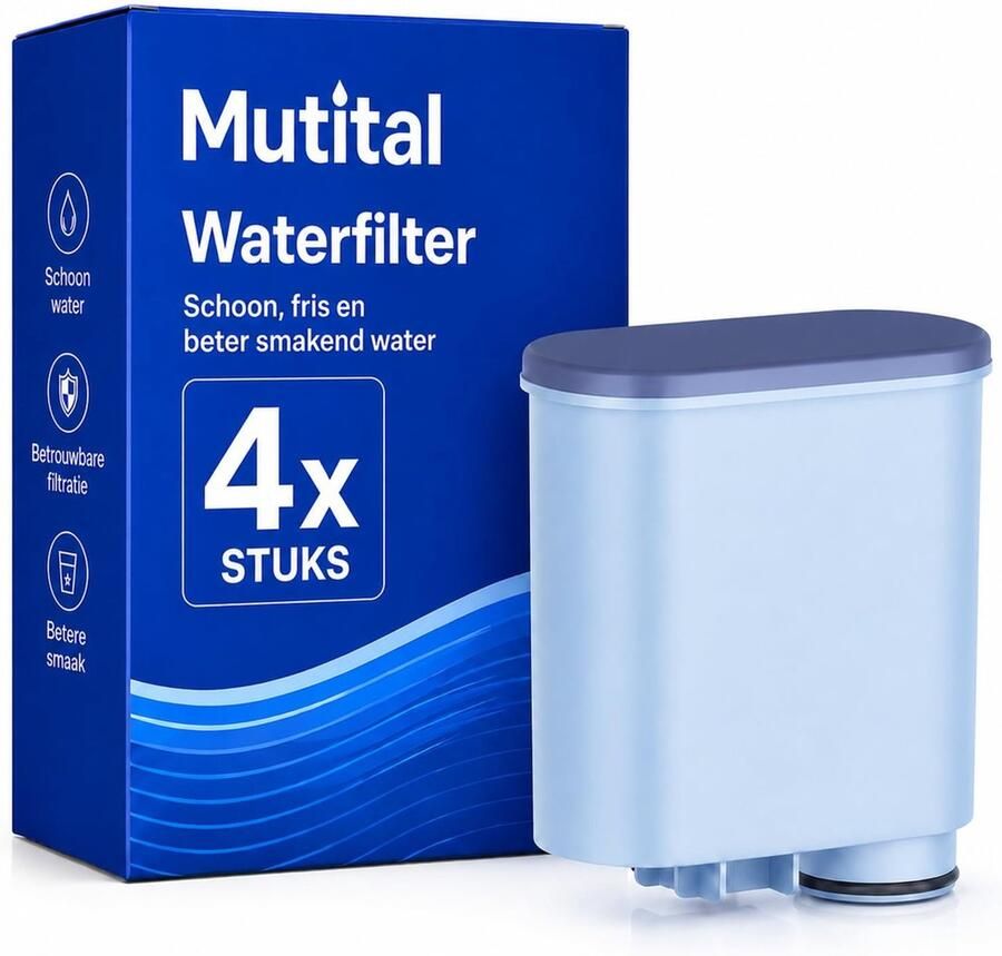 Dailygoods Koffiemachine Waterfilter Compatibel met Philips AquaClean (4 Stuks)