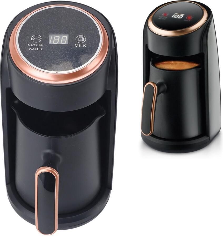 Dailygoods- Koffiezetapparaat Automatisch Roestvrij Staal 600 W Vermogen Morsvrij Gieten 300 Ml Inhoud Voor Thuis Kantoor Koffiepot