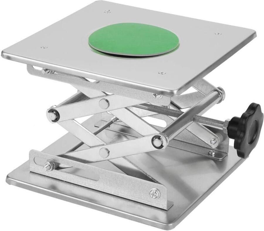 Dailygoods Platforms Laboratoriumschaar Roestvrijstalen platformhouder Verstelbare hoogte 200 x 200 x 280 mm Duurzaam en handig Geschikt v