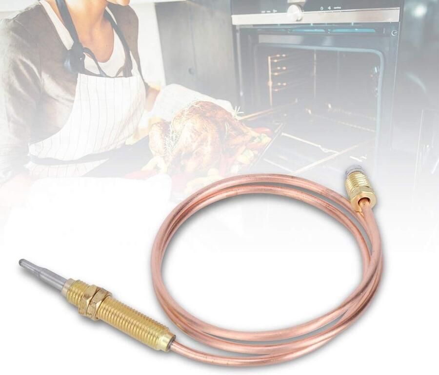 Dailygoods M8 Thermokoppel Vervanging Grill Verwarming 600mm Sonde Voor Gasbrander Oven Ketel Veilig en Betrouwbaar
