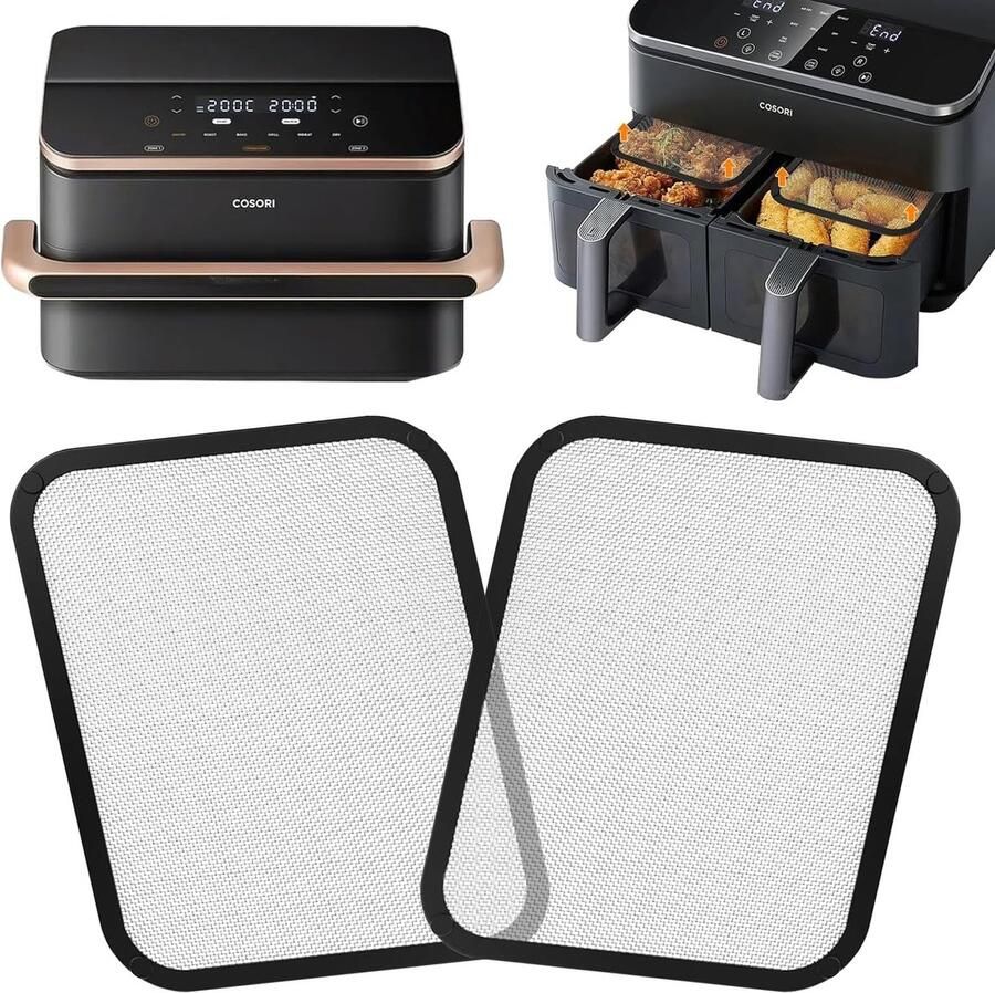 Dailygoods Magnetische Siliconen Spatbescherming voor Heteluchtfriteuse