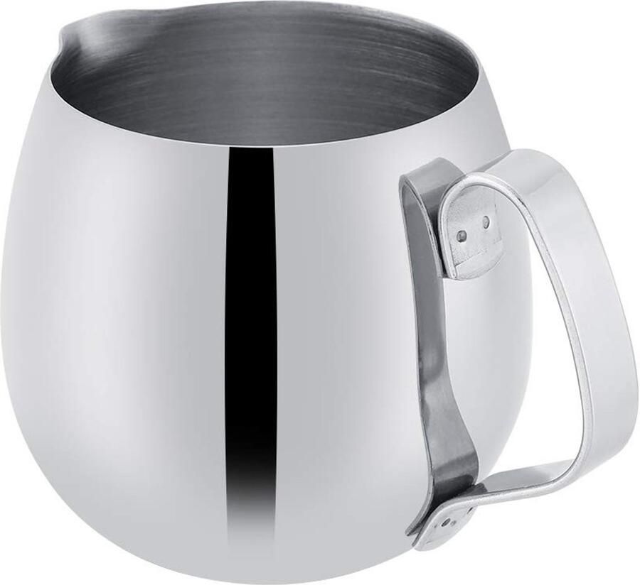 Dailygoods Melkopschuimer Kruik Roestvrij Staal Perfect voor Espresso en Latte 300ml Koffie Opschuimer Ideaal voor Koffieliefhebbers