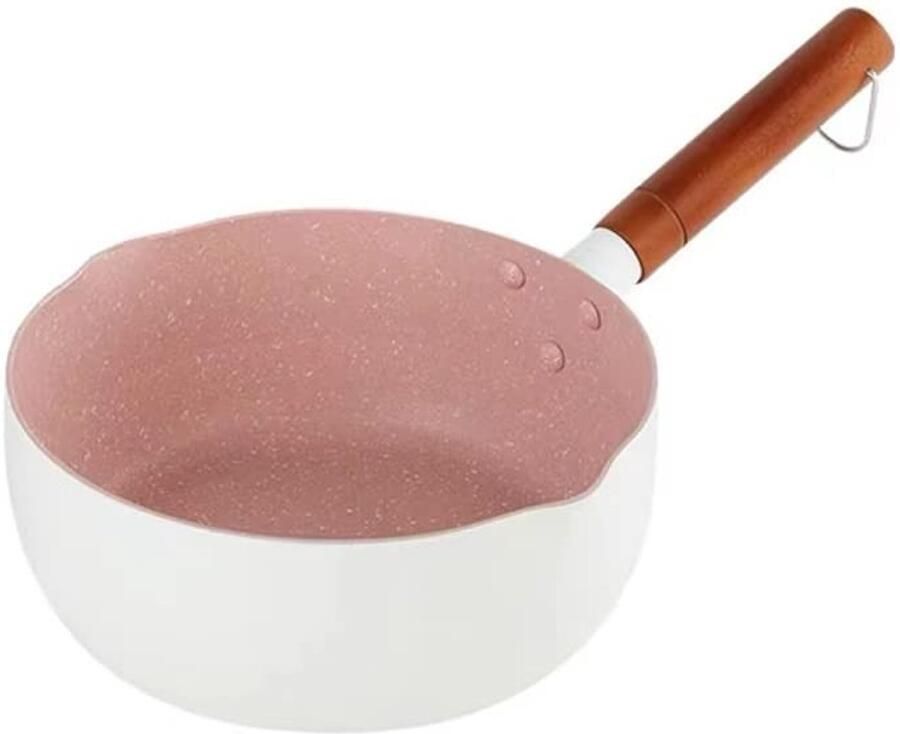 Dailygoods- Melksauspan 18 cm Japanse Steelpan Antiaanbaklaag Schenktuit Geschikt voor Inductie Duurzaam Materiaal