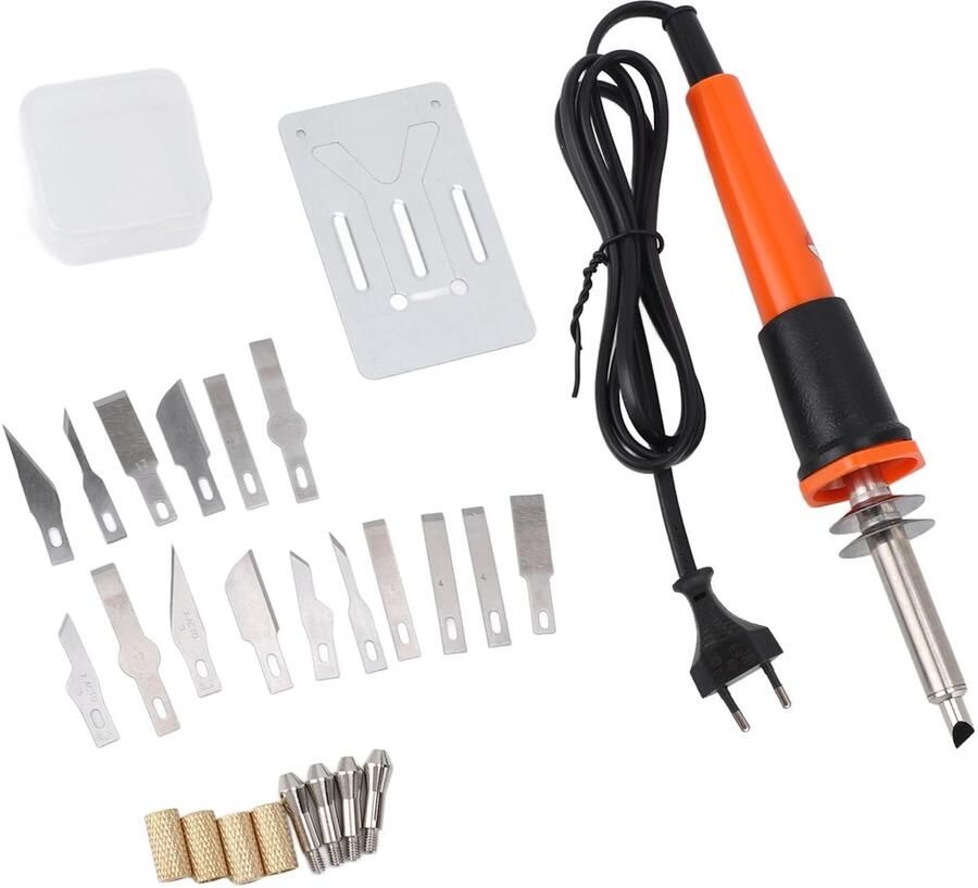 Dailygoods- Messensnijder Elektrisch 16 Messen Metalen Standaard Multifunctionele Snijder Hoog Temperatuur Duurzaam Materiaal Warmtesnijder