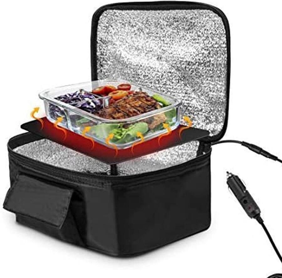 Dailygoods Mini Auto Magnetron Draagbare Lunchbox Voor Chauffeurs en Reizigers 12V Magnetron Snel Verwarmen Ideaal voor Werknemers