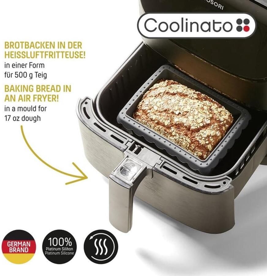 Dailygoods Mini Broodpan Set van 2 Perfect voor Air Fryer & Oven - Foto 2