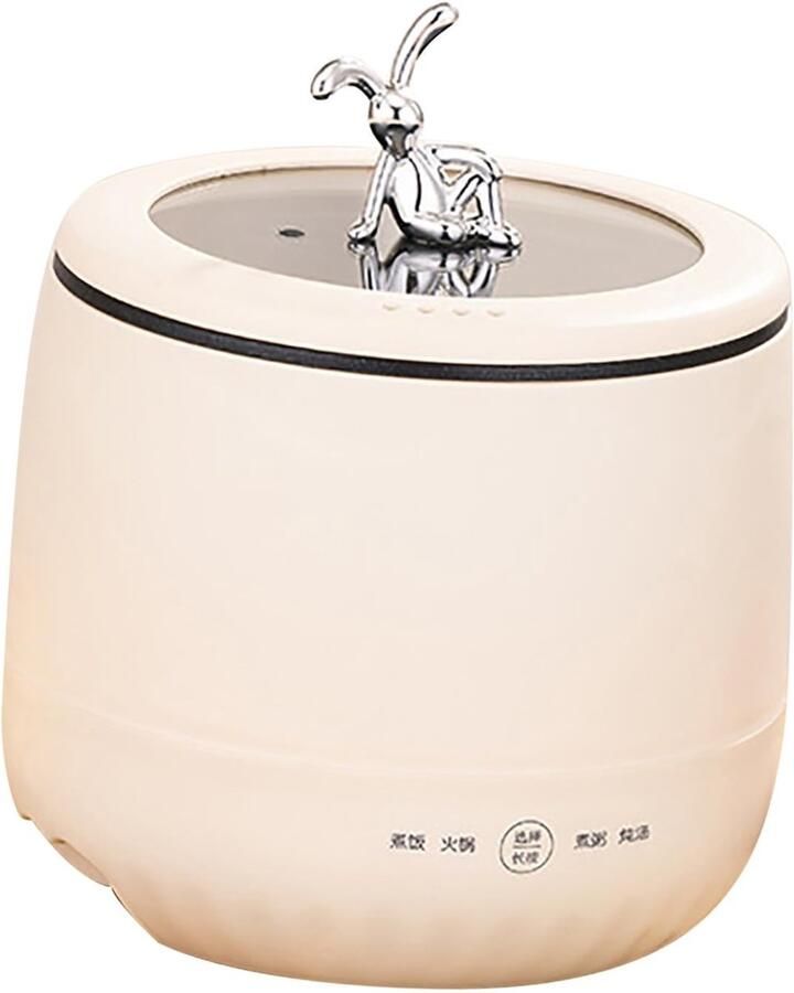 Dailygoods Mini Rijstkoker 1.8L voor 2 Personen met Eenvoudige Reiniging