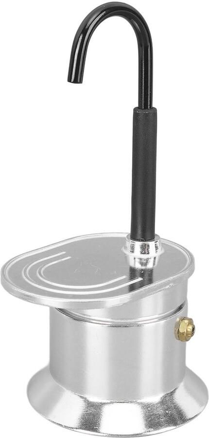 Dailygoods- Moka Pot Lichtgewicht Draagbaar Koffiezetapparaat Aluminiumlegering Snelle Bereiding 1 Kopje Eenvoudig te Gebruiken Koffiezetter