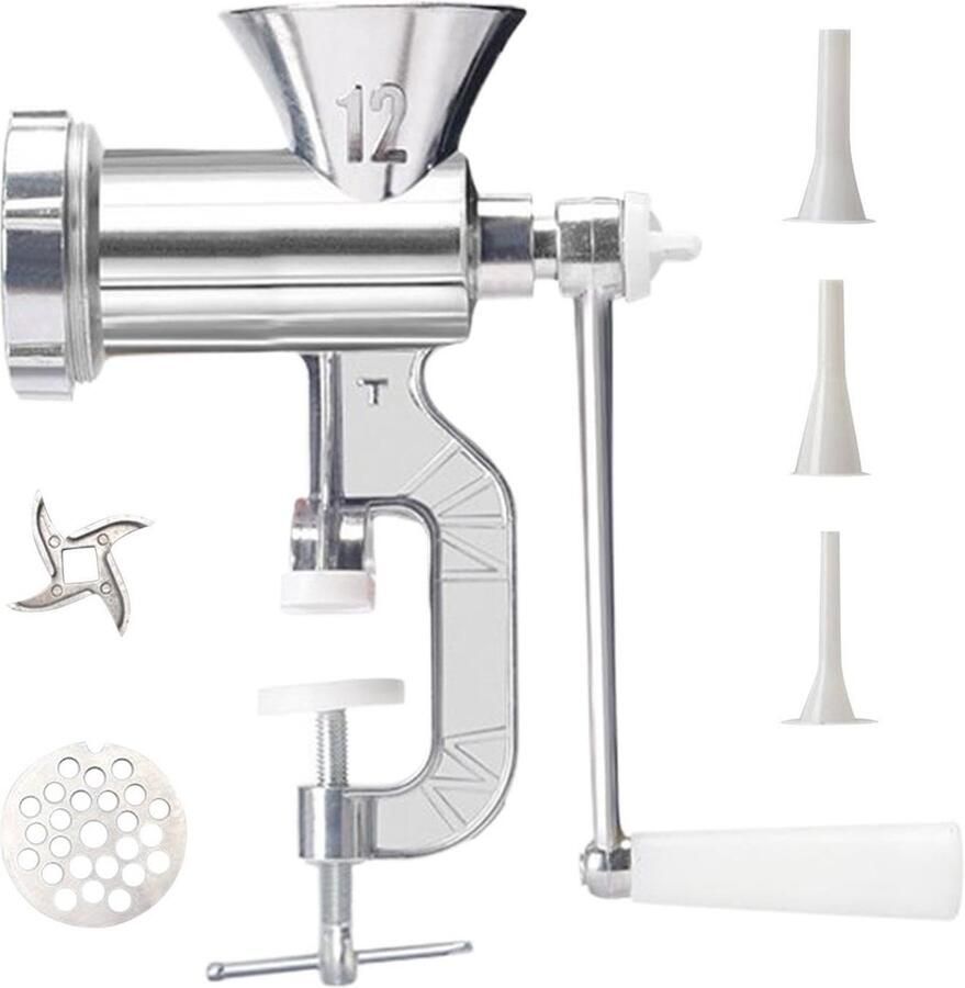 Dailygoods Multifunctionele Handzwengel Vleesmolen voor Thuisgebruik