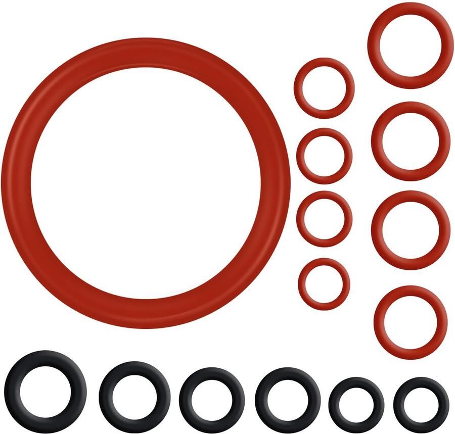 Dailygoods O-ring onderhoudsset voor koffiezetapparaten 15 stuks siliconen O-ringen