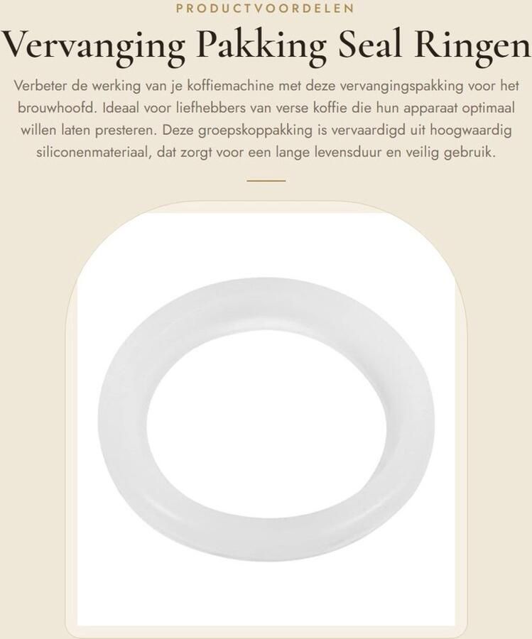 Dailygoods- Pakking Koffiemachine Hoogwaardig Siliconenmateriaal