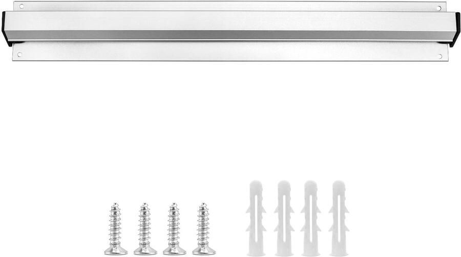 Dailygoods QWORK Ontvangsthouder Wandmontage Aluminium voor Horeca (40cm)