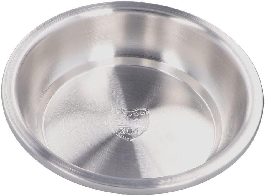 Dailygoods Roestvrijstalen Diepe Dinerplaat van 18 cm