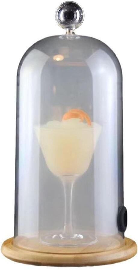 BRENZOOS- Roken Cloche Veilig Acryl Rokende Cloche Accessoire Cocktail Roker Keuken Restaurant BBQ Eenvoudig te Reinigen Rookdome