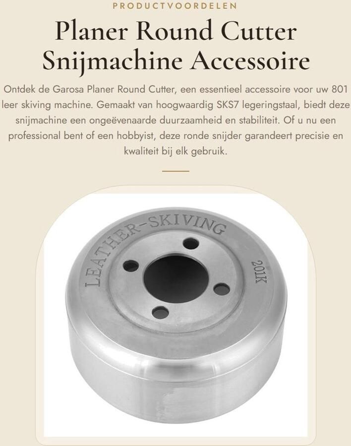 Dailygoods- Ronde Snijder Hoge Precisie Snijmachine Hoogwaardige Gereedschap Duurzaam Materiaal Goede Slijtvastheid Eenvoudig te Gebruiken