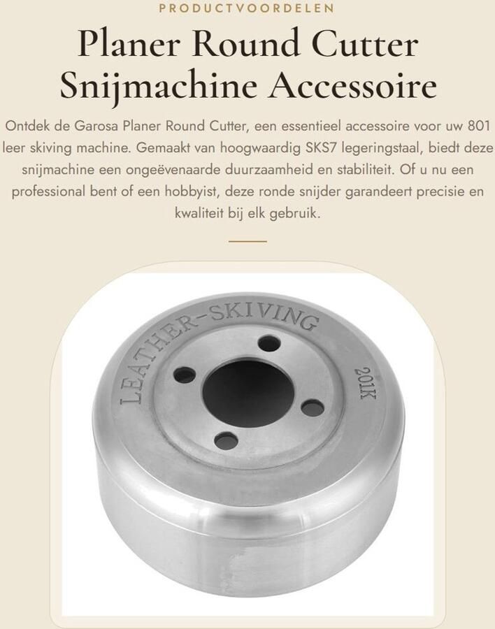 Dailygoods- Ronde Snijder Hoge Precisie Snijmachine Hoogwaardige Gereedschap Duurzaam Materiaal Goede Slijtvastheid Eenvoudig te Gebruiken