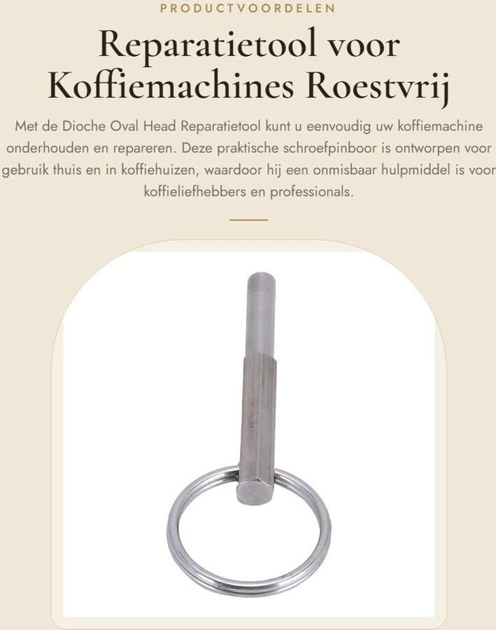 Dailygoods- Schroevendraaier Praktisch Reparatietool Geschikt voor Koffiemachines Inclusief Gaskets Voor Jura Capresso Krups Eenvoudig in Gebruik