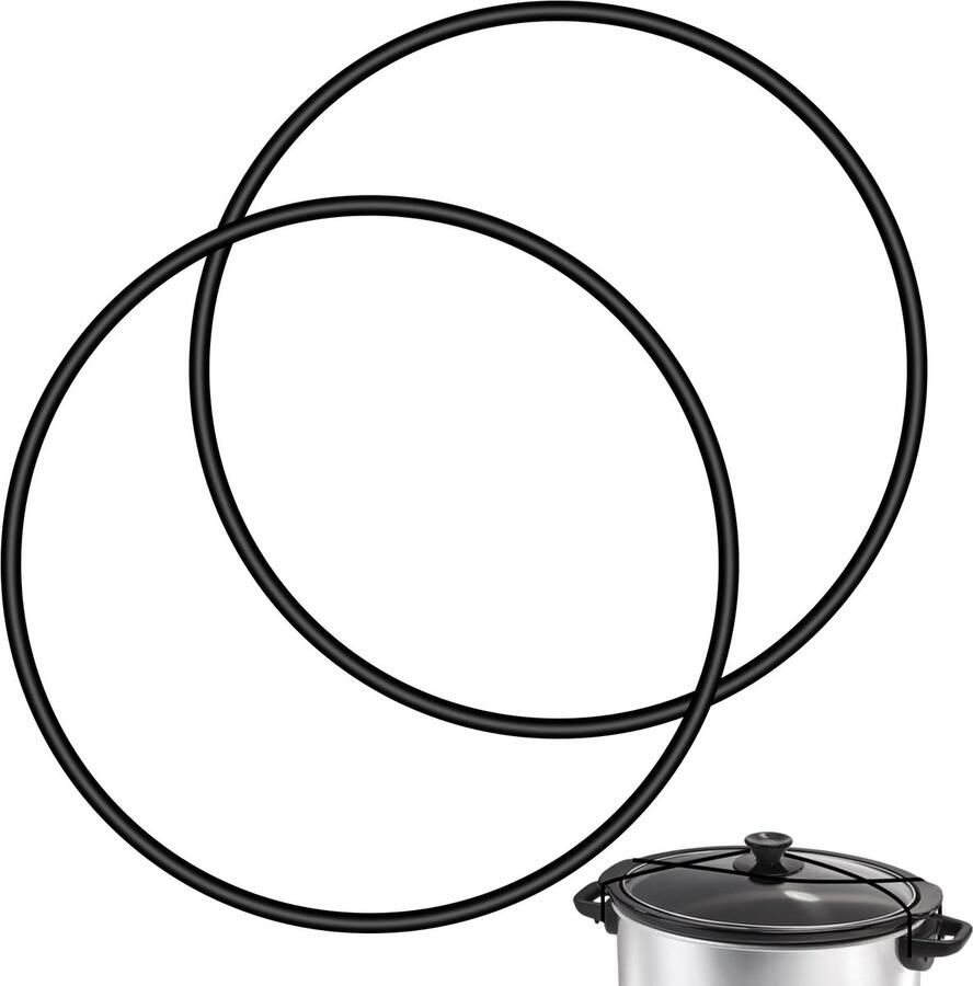 Dailygoods Set van 2 Zwarte Dekselsluitingen voor Slowcooker
