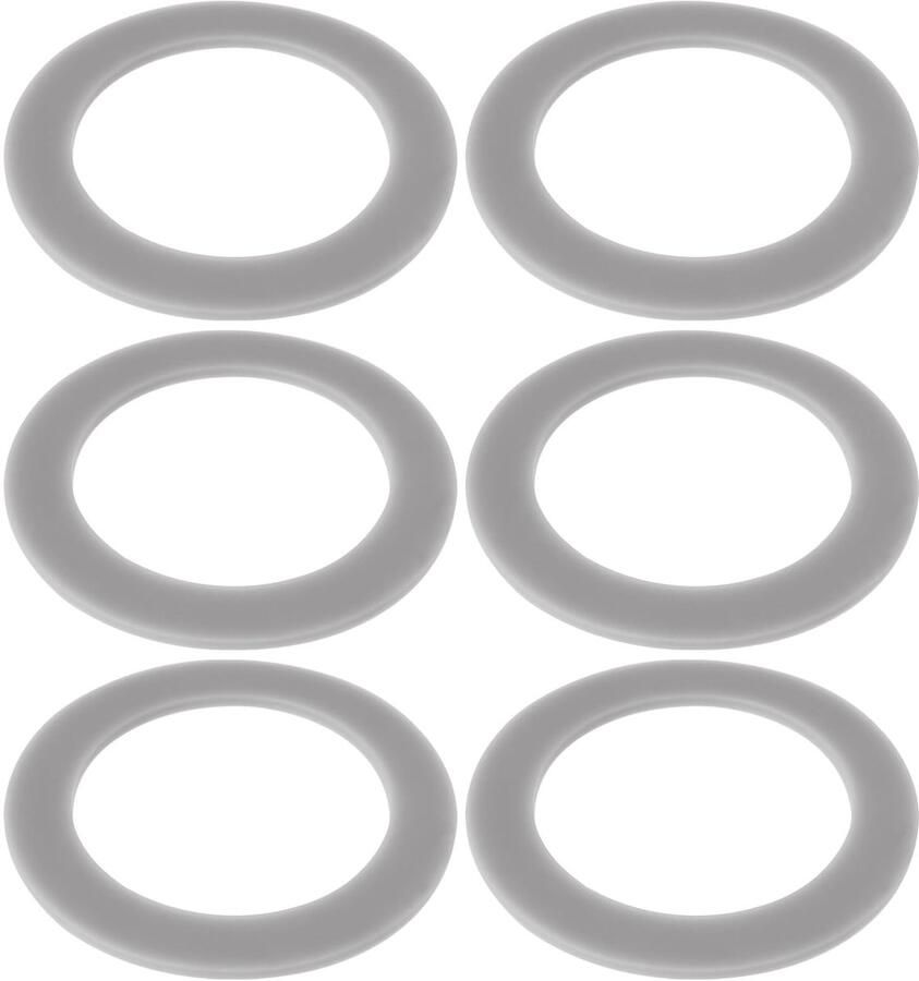 Dailygoods- Blender O-Ring Set Siliconen Afdichting 6 Stuks Binnendiameter 47mm Buitendiameter 67mm Dikte 2mm Afdichtring