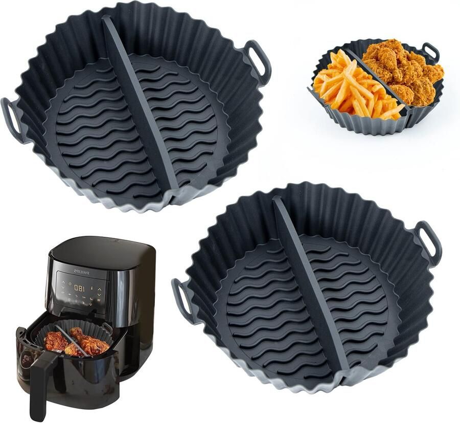 Dailygoods Silicone Bakvormen voor Airfryer Herbruikbaar en Duurzaam - Foto 1