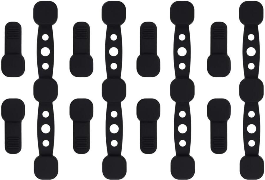 Dailygoods- Siliconen Gespen 12 Stuks Magnetische Clips Hittebestendig Voor Heteluchtfriteuse Voorkomt Verschuiven Verhoogt Veiligheid Bakpapierclips