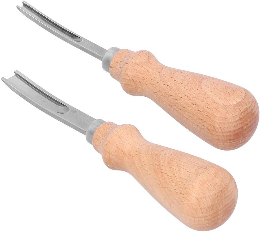 Dailygoods- Skiving Mes Ergonomische Handgreep Scherp Staal Leer Afschuinen Duurzaam Ideaal voor Gemiddelde Dikte Randafschuiner