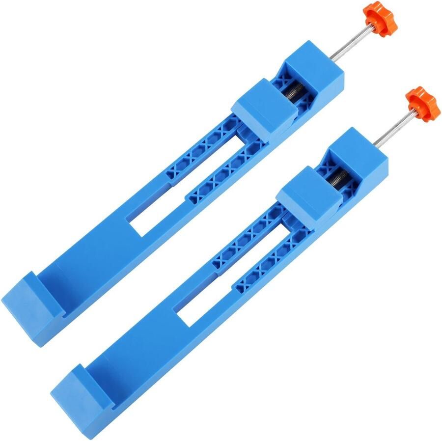 Dailygoods- Snijmachine Verstelbare Basisgeleider 2 Stuks Kunststof Positioneringsklem Houtfreesaccessoires 31x4x3cm Zaaggeleider