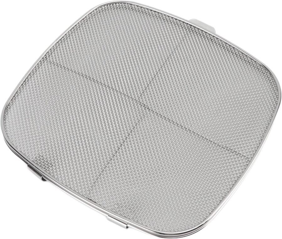Dailygoods- Spatdeksel 30 cm Roestvrij Staal Vaatwasmachinebestendig Dubbel Dek Airfryer Accessoires Ultrafijn Gaas