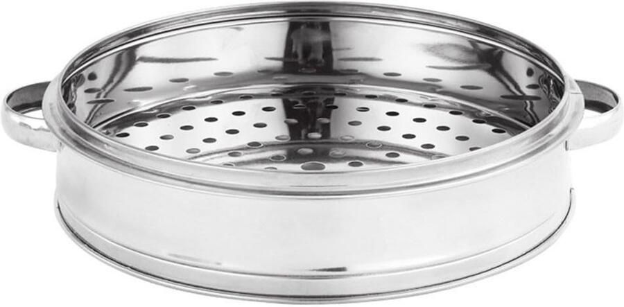 Dailygoods- Stomer Hoge Temperatuurbestendigheid Stoommandje RVS Multifunctioneel Groenten Rijst Stomen Veilig Materiaal Handgreepontwerp Stoommand