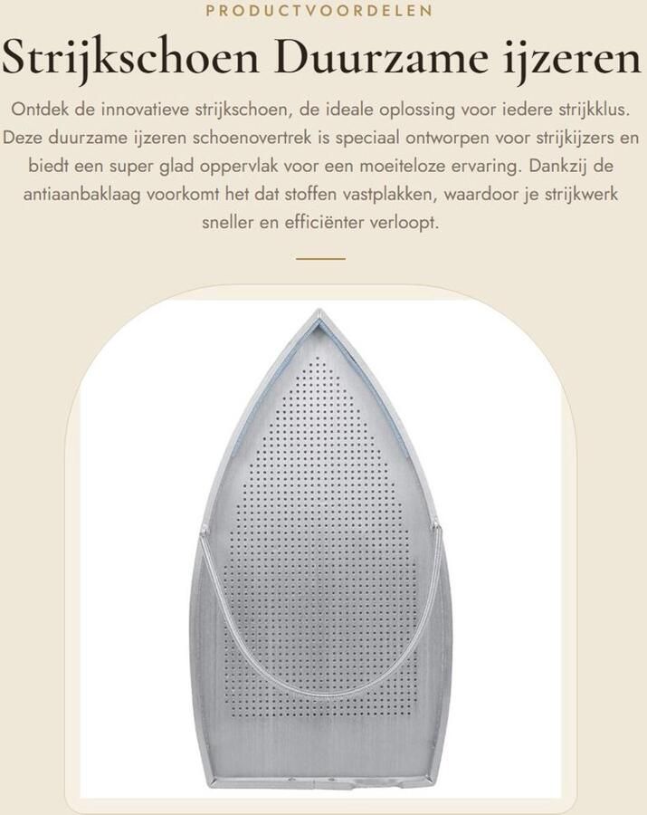 Dailygoods- Strijkschoen Duurzaam Aluminium Antiaanbaklaag Geschikt voor de meeste ijzeren schoenen 23 x 12 3 cm Bescherming tegen hoge temperaturen Strijkijzerhoes