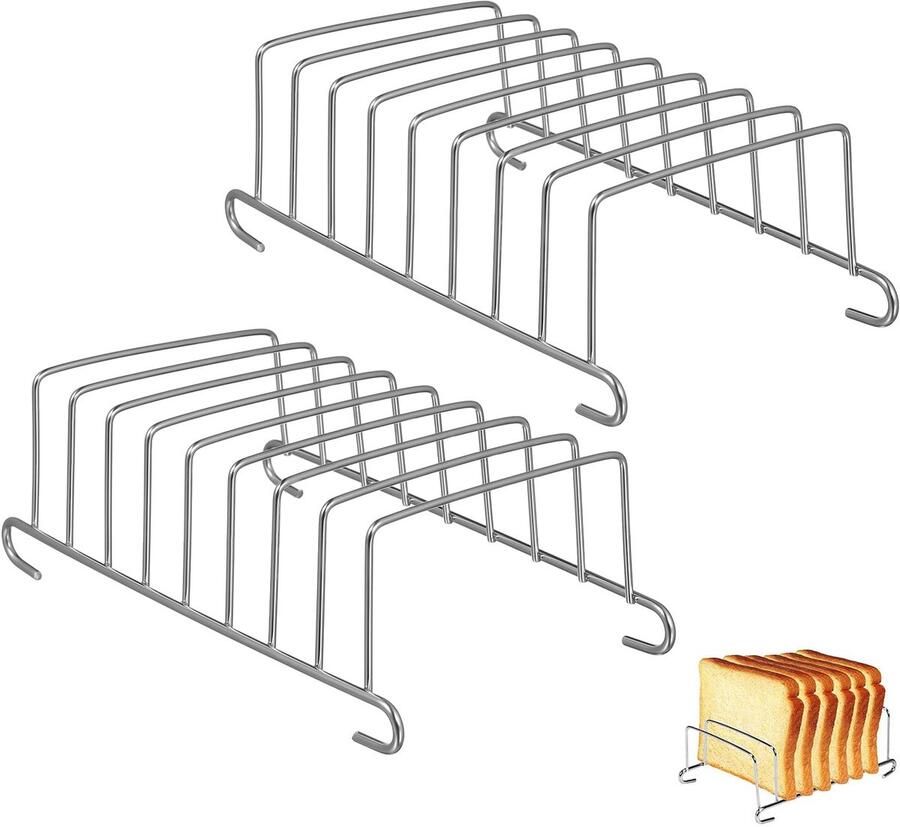 Dailygoods Toaster en Air Fryer Stand 2 Stuks voor Keukenaccessoires
