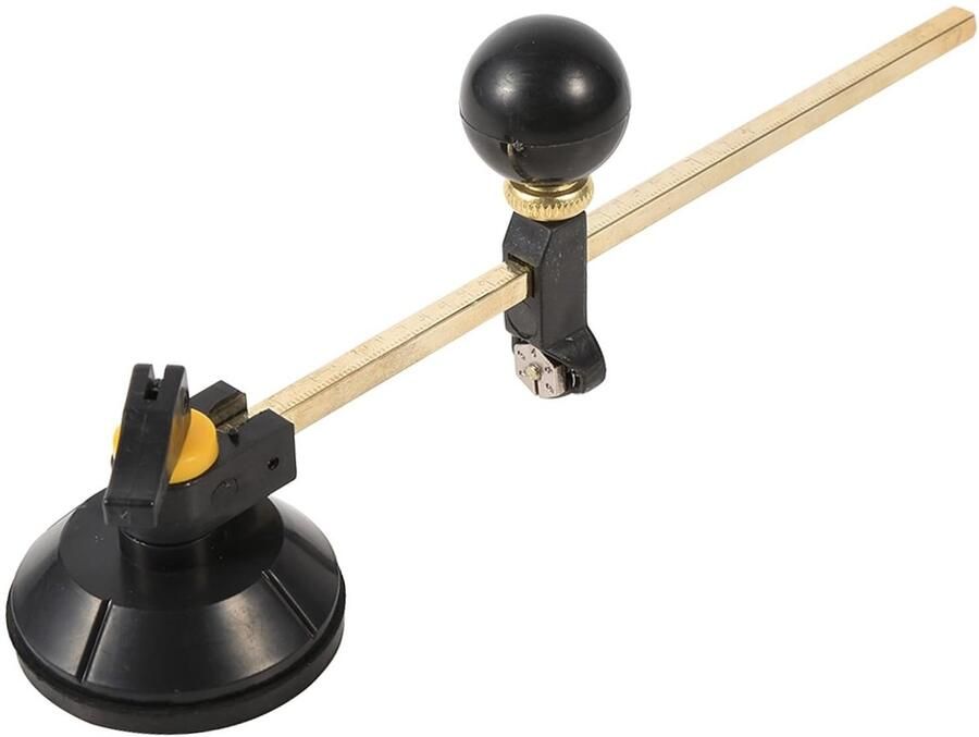 Dailygoods- Glazen Snijder 40 Cm Verstelbare Kompassnijder Multifunctionele Snijder Zuignap Precisie Snijden Geschikt voor Ambachten Glas Snijgereedschap
