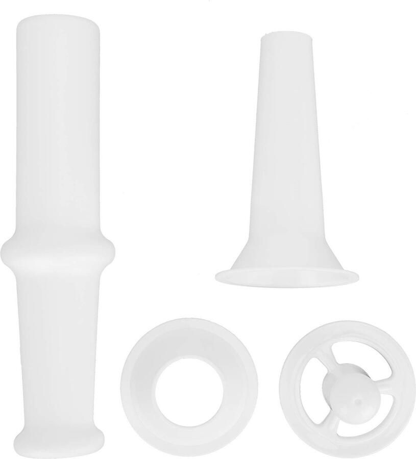 Dailygoods- Vleesmolen Universeel Voedselduwer Worstvulmondstuk Kubbe-bijlage Slager Set Materiaal ABS Vleesvermaler