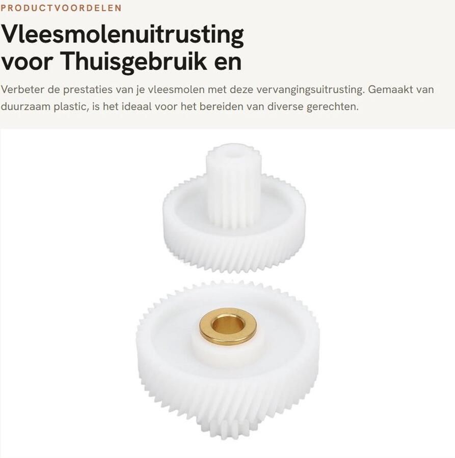 Dailygoods- Vleesmolenuitrusting Duurzaam Plastic Vervanging voor Worstmachine Efficiënte Prestaties Betrouwbaar Voor Thuisgebruik Voor Chili Koken Vleesmolen - Foto 2