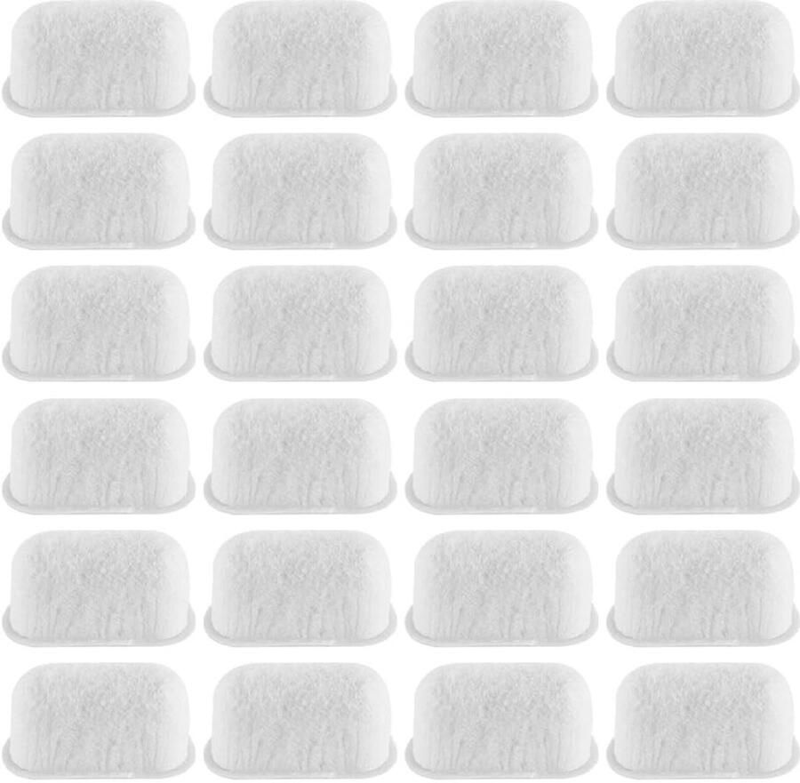 Dailygoods- Waterfilter 24-delig Actieve Koolstof Waterzuiveringsfilter Koffiezetapparaat Accessoires Katoenen Zak Verwijdert Geur en Chloor Koffiefilter