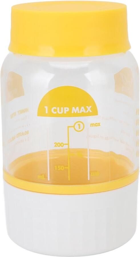Dailygoods- Boter Maker Zelfgemaakte Boter Cup Vaatwasmachinebestendig Plastic Eenvoudig Botermaakproces Handige Zeef Nette Verzameling Botermaker