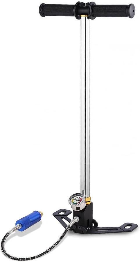 Dailygoods- Zuurstoftankpomp Snelle Vulduur Draagbare Duikpomp Handmatige Luchtpomp Duikaccessoire Manometer Regelaar Hoge Kwaliteit