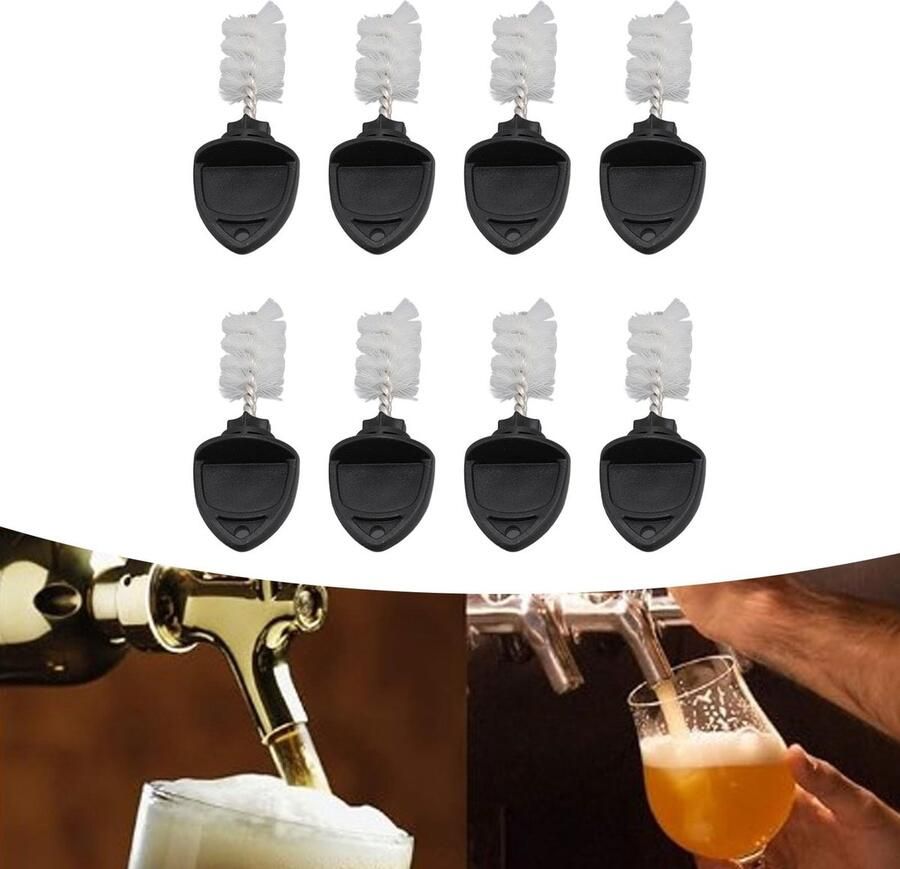 Dailygoods Dailygoody Bierkraan Tapplug Borstelplug Reinigingsaccessoire Geschikt voor alle bierkranen 30 Stuks Gemakkelijk in gebruik Duurzaam mater