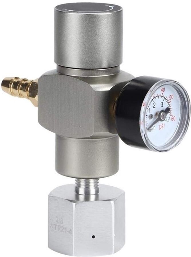 Dailygoody CO2-drukregelaar Mini-CO2-gasregelaar Handig voor