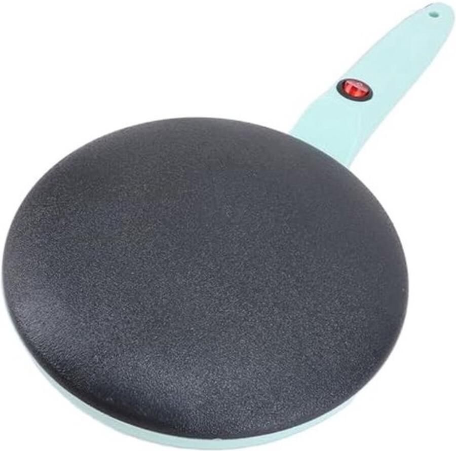 Draadloze Crêpemaker 8 Inch Ronde Elektrische Crêpemaker Gemakkelijk Schoon Te Maken Automatische Temperatuurregeling Anti-aanbakplaat met Bakje Siliconen Spatel en