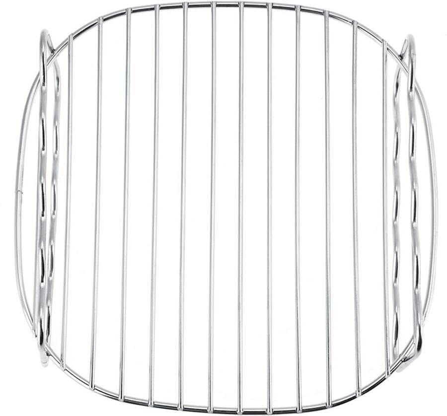 Dailygoody Dubbellaags Vervangend Rooster Airfryer Accessoire Roestvrij staal 4 Spiesjes Verhoog je kookmogelijkheden Geschikt voor Philip