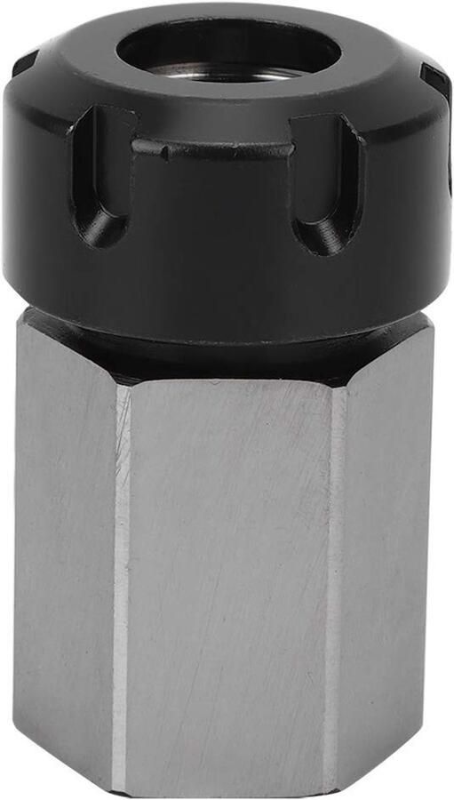 Dailygoody ER Hex Spantanghouder Hoge Precisie Zilver Koolstofstaal ER25 ER32 ER40 Voor Draaibank en Gravure Snijmachine
