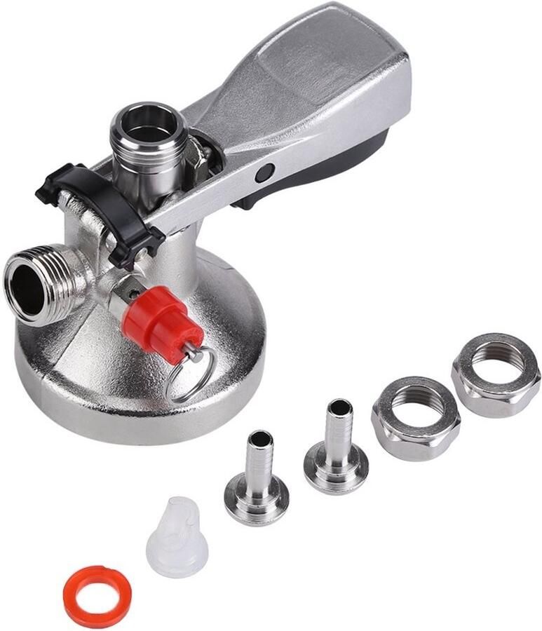 Dailygoody Roestvrij Staal Type G Vaten Koppeling Bier Dispenser Kraan Perfect voor Bier Trekker 8 mm Aansluiting Duurzaam en Betrouwba