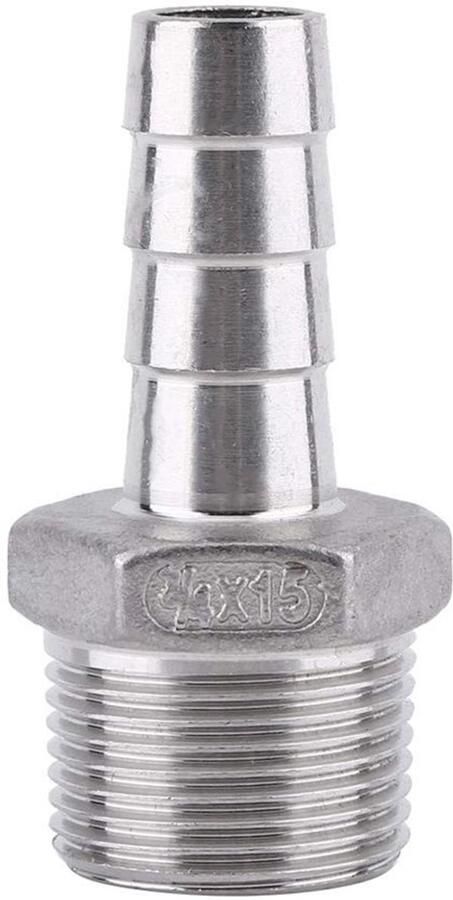 Dailygoody Stainless Steel Barb Fittings 1 8 3 4 Male Thread