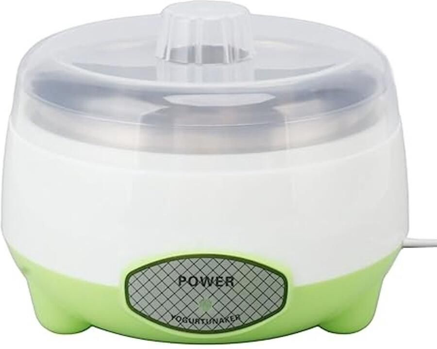 Dailygoods Yoghurtmaker Zelfgemaakte Yoghurt Roestvrijstalen Container Groen Voedzame Yoghurt Voor Thuisgebruik 15W