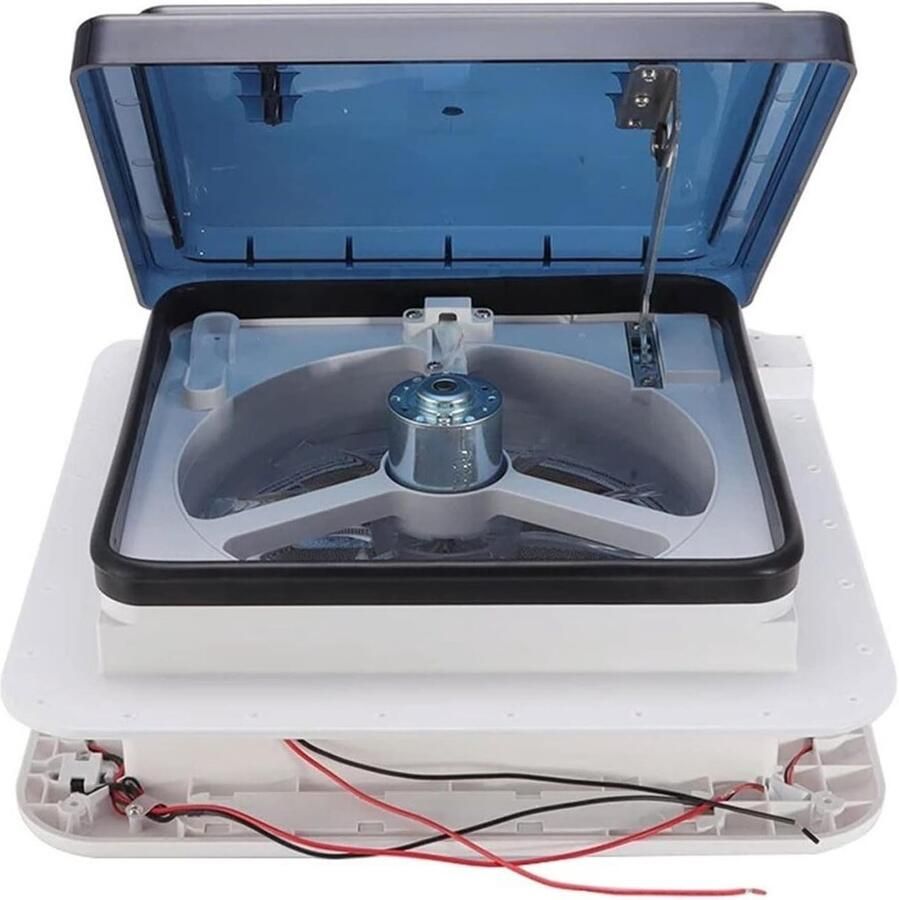 Dakluik Ventilator Afzuigkap Camper Frisse Lucht Met LED Verlichting 11 Inch Wit