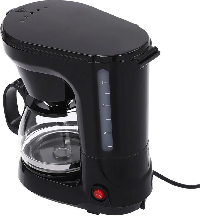 Damenzo Koffiezetapparaat filterkoffie Koffiezet apparaat met thermoskan Filter-koffiezetapparaten 750 ML Zwart