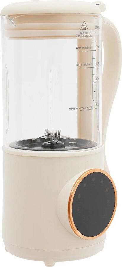 Damenzo Sojamelkmachine Sojamelk maker Melkmaker Keukenmachine Blender 1400 ml 16 messen